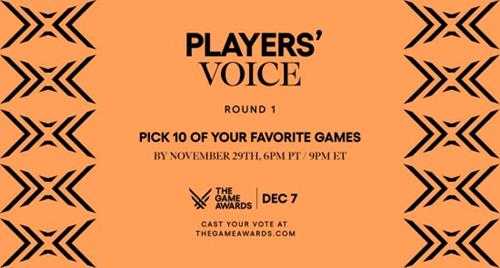 TGA玩家之声奖投票开启：《星空》《博德之门3》《心灵杀手2》等在列